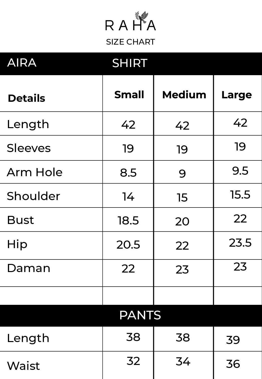 Size guide