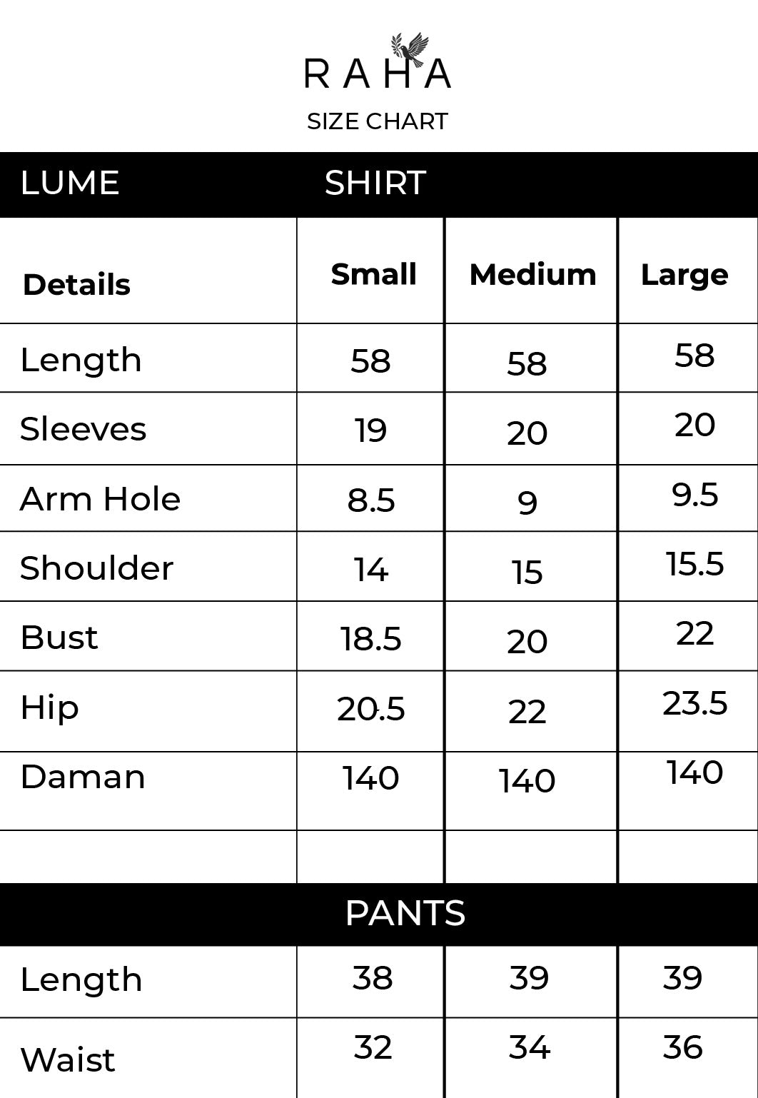 Size guide